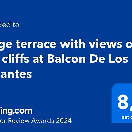 Large Terrace With Views On The Cliffs At Balcon De Los Gigantes Puerto de Santiago  Ngoại thất bức ảnh