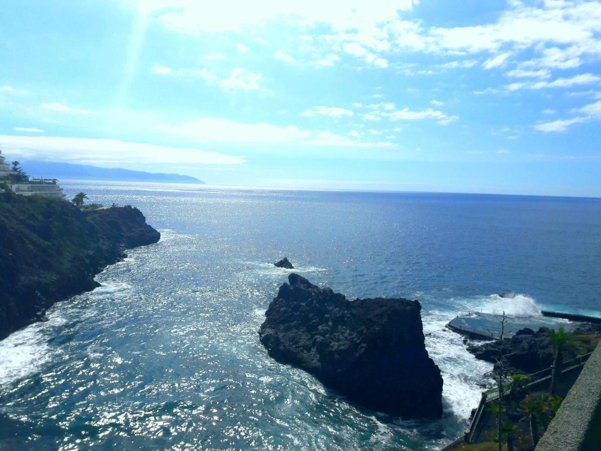 Large Terrace With Views On The Cliffs At Balcon De Los Gigantes Puerto de Santiago  Ngoại thất bức ảnh